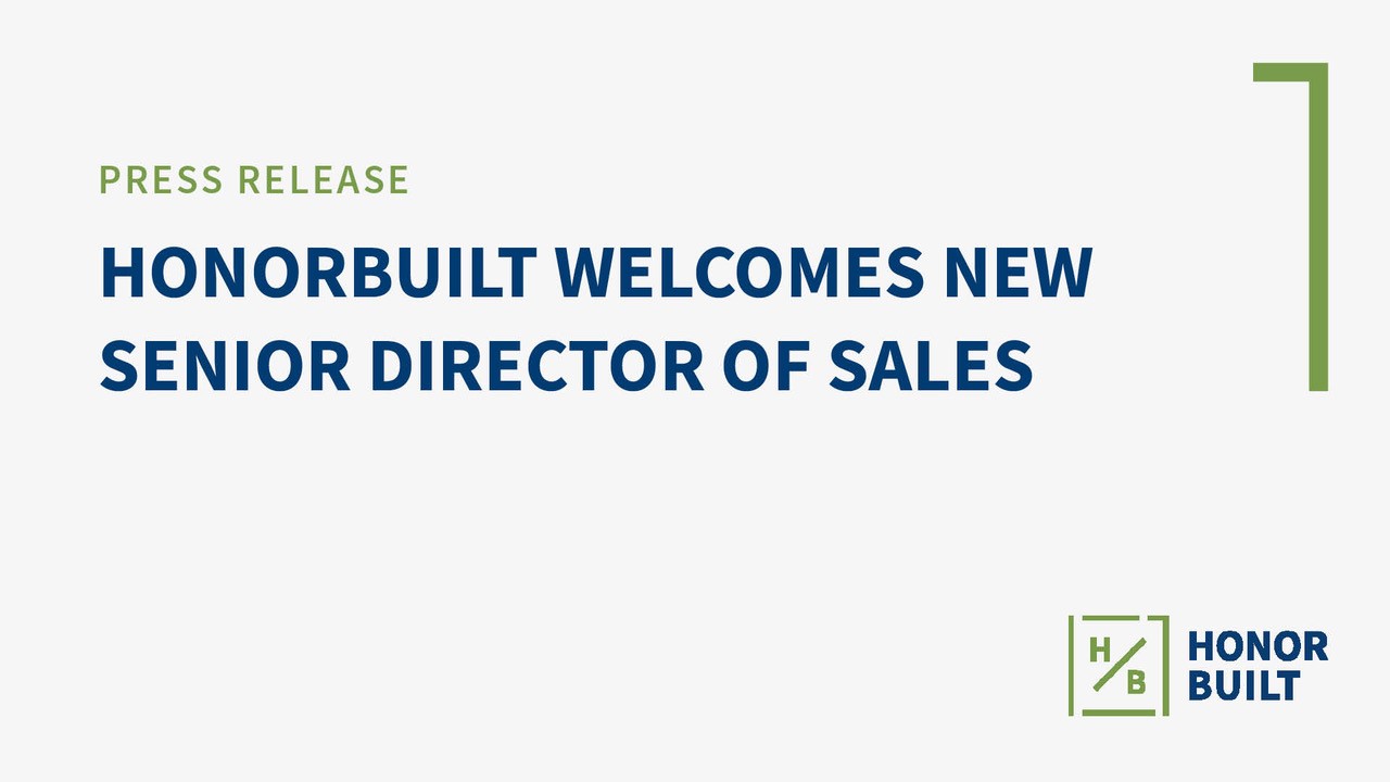 HonorBuilt appoints Kevin Clements as Senior Director of Sales